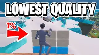 I USED THE LOWEST QUALITY IN FORTNITE CHAPTER 4 SEASON 4