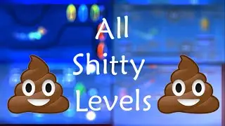 All 6 Shitty Levels | Geometry Dash [REUPLOADED] NO OPTAGONUS GAMEPLAYS!
