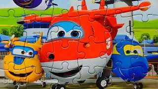 JETT and his FRIENDS - Puzzle for kids SUPER WINGS | Sunny Yellow