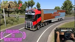 Toulouse to Montpellier || Transporting Basil || Euro Truck Simulator with Logitech G29