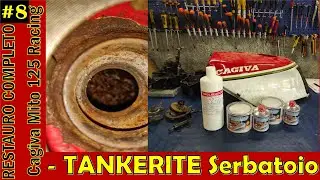 SERBATOIO ARRUGGINITO: POWER-TANK TRATTAMENTO CERAMICO - Restauro Cagiva Mito 125 Racing #8