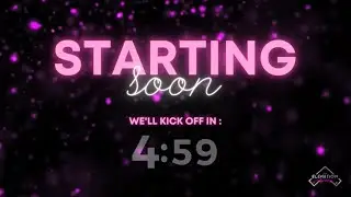 Starting Soon - Countdown Timer 5 mins