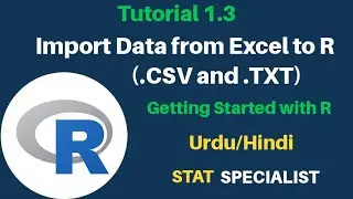 R Programming Tutorial: import excel file into r, import csv, read csv, import txt, csv file