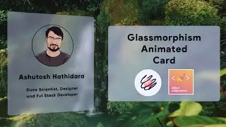 Glassmorphism Card with 3D hover effect | React Spring | Styled Component | ReactJS | 