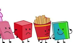 Objects Stampede (BFDI Characters Version)
