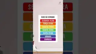 Artes para Quadros Educativos - Infantil - Alfabeto Números Cores Formas Dias Meses em Inglês