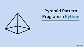 How to print pattern using python #pyramidpattern #patternprinting
