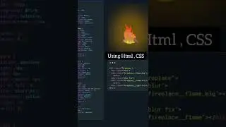 Flame animation 🔥 Using HTML and CSS 