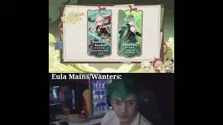 Genshin Impact 3.7 Banners Reveal Other Mains vs. Eula Mains #genshinimpact  #funny #edit #memes