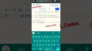 Writing and Running A Python Script With An Android IDLE  