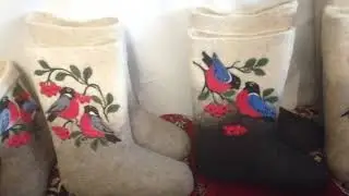 Валенки с рисунком