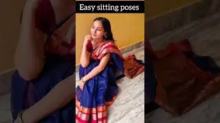 Easy sitting poses 👌 ✨️#howtopose #pose #photography #shorts #ashortaday #viral #saree