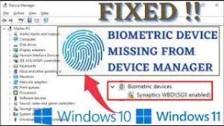 Biometric device not showing in device manager biometric device not found100% working All AEPSKiosk