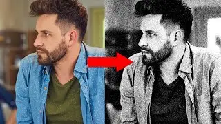 How to turn a photo into a pencil drawing in just one second in Photoshop 2024