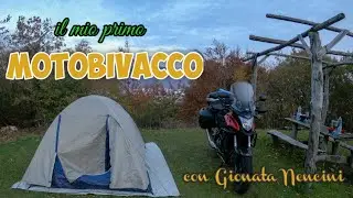 il mio primo moto bivacco   con Gionata Nencini