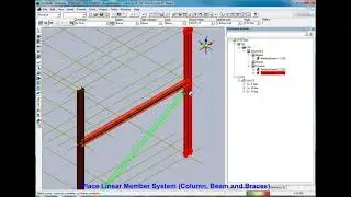 SP3D # 01 Linear Member Systems Column, Beam and Braces