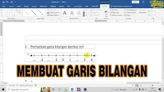 Cara Membuat Garis Bilangan Di Microsoft Word