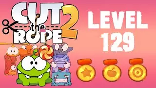 Cut the Rope 2 - Level 129 (3 stars, 75 fruits, 2 stars)