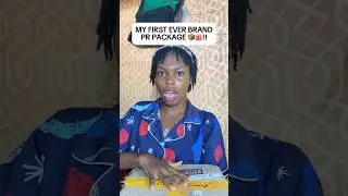 MY FIRST EVER BRAND PR PACKAGE 🛍️📦!