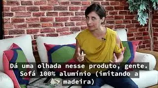 Conjunto de sofá, poltronas e puff 100% em alumínio da Brasil Post