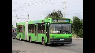 Могилёв.Поездка на автобусе №26 Ж.д вокзал - Малая Боровка.