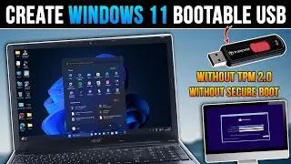 How to Make Windows 11 Bootable Pendrive without TPM 2.0 & Secure Boot 2024 - Easiest Way💻