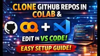 How to Clone GitHub Projects into Google Colab & Use Colab with VS Code