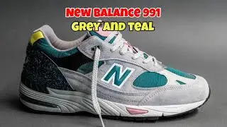 New Balance 991 Grey and Teal