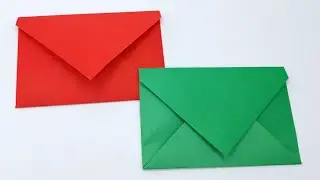 Envelope Making With Color Paper [Without Glue Tape and Scissors] at Home
