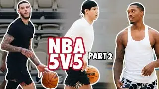 NEWEST CELTIC Lonnie Walker Teams Up With Lonzo Ball at JUSHOOP PRIVATE NBA RUNS | PART 2