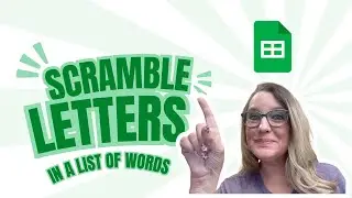 How to scramble letters in a list of words