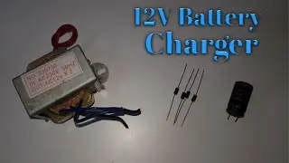 How To Make 12V Battery Charger With Transfermer