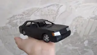 Слепил из пластилина мерседес W124!!!! Своими же руками!!! Как сделать бензобак?