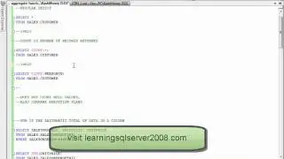 SQL Aggregate functions like SQL MAX, SQL MIN, SQL COUNT And AVERAGE function