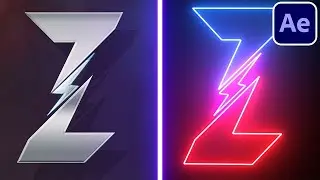 Make Your Logo NEON with After Effects + Saber Tutorial
