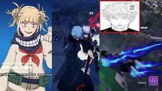 ALL FORTNITE x MHA ROUND 3 SKINS GAMEPLAY | Himiko Toga Tomura Shigaraki Dabi skin in game showcase