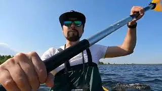 По Волоярви на каяке. 8.5 км вокруг озера.