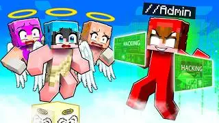 I used ADMIN COMMANDS in an ANGEL BLOCK in Minecraft!