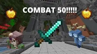 GETTING COMBAT 50!!! Dungeons and more!(Minecraft Hypixel Skyblock)