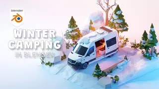 Full Process Video of a Lowpoly Isometric Environment in Blender 4.2