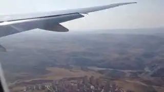 THY Boeing 777-300ER Ankara Esenboğa Havalimanı Yaklaşım ve İniş
