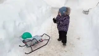 шарик на санках VID 20220127 165153