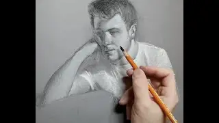 Charcoal & Pastel Portrait Drawing