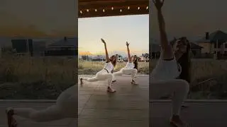Йога #йога Парная йога #yoga split #poledance