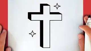 HOW TO DRAW A 3D CROSS