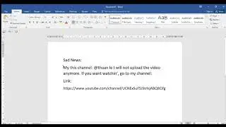 My Sad News