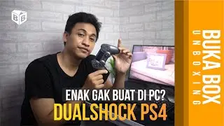 Unboxing Stik PS 4 (OEM) || Tutorial menghubungkan Stik PS4 ke Komputer/PC