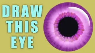 You Can Draw This Eye in PROCREATE - Tutorial for Beginners
