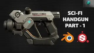 How to make a Sci-Fi Handgun in Blender - Part 1