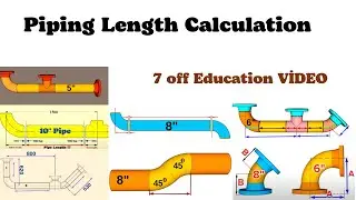 Piping Double Rolling Calculation.  How to calculate pipe length in the piping isometric drawings?